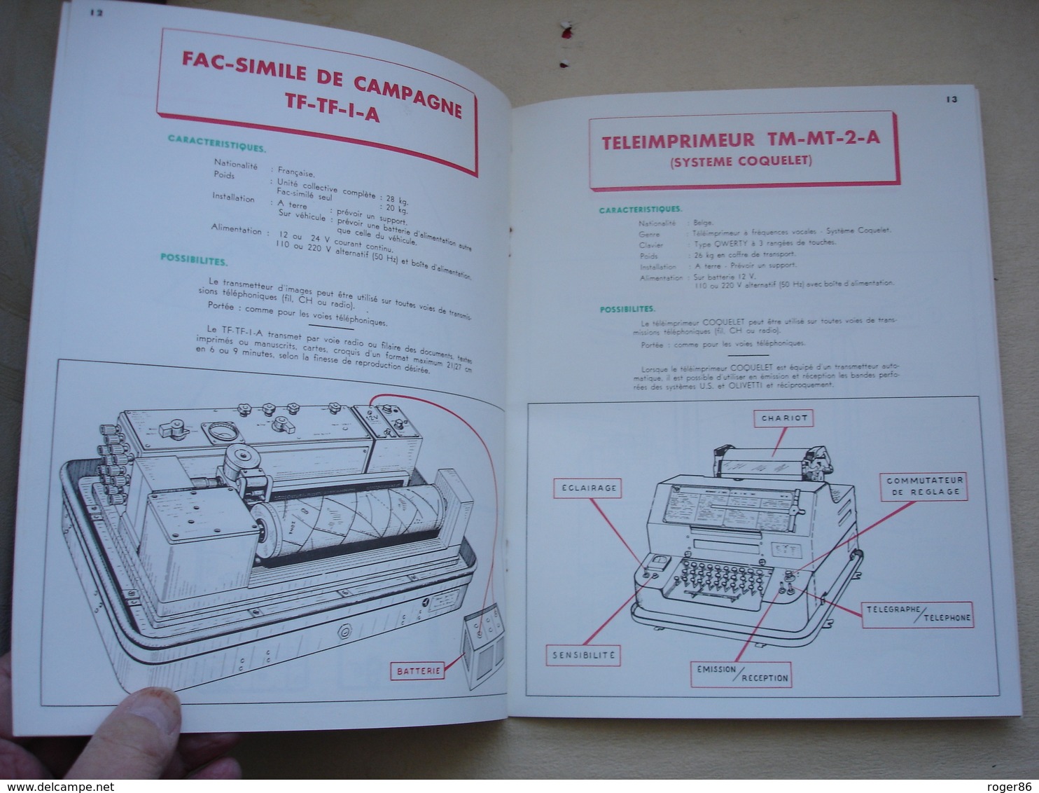 MILITARIA camp du valdahon 1963 cinq fascicules publicitaire de présentation armée française