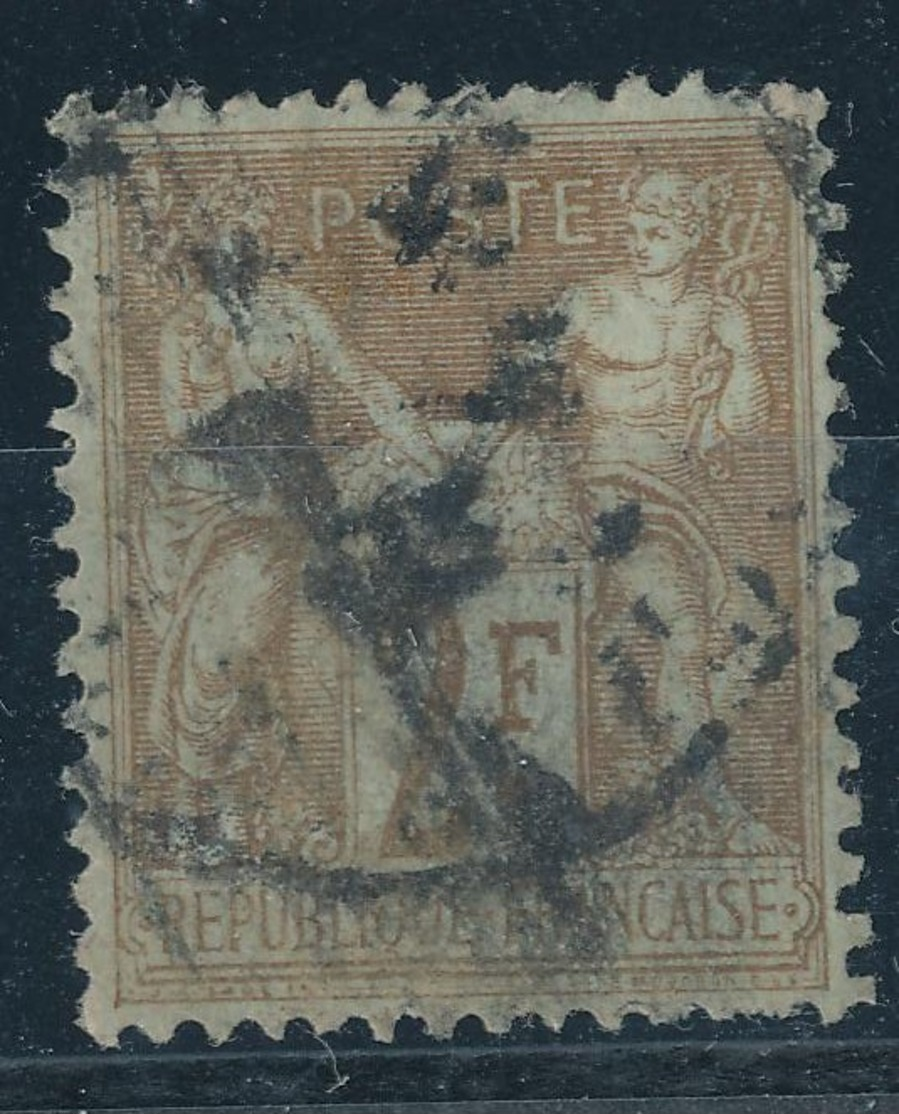 N°105 NUANCE ET OBLITERATION. - 1876-1898 Sage (Type II)