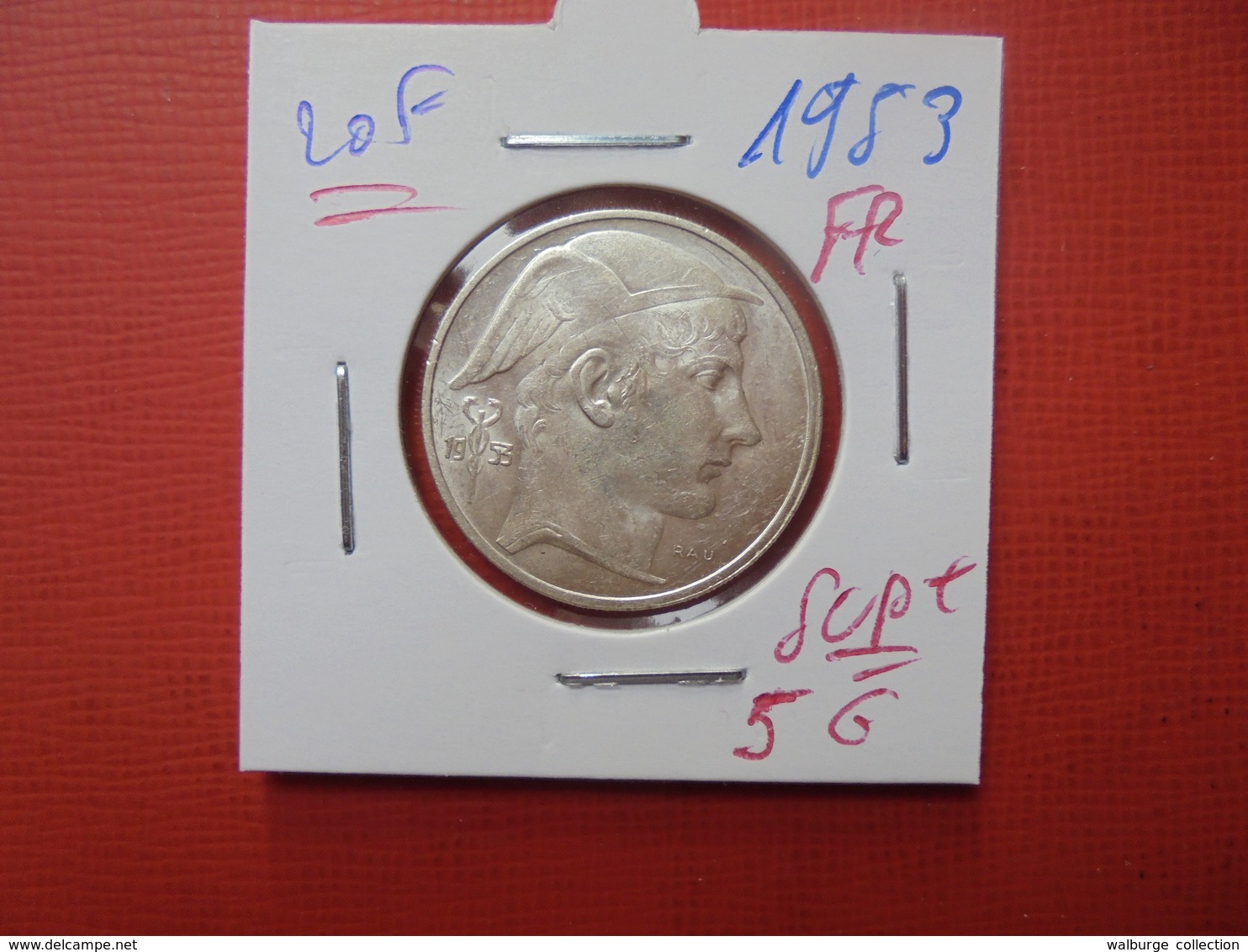 Baudouin 1er :20 FRANCS ARGENT 1953 FR BELLE QUALITE - 20 Francs