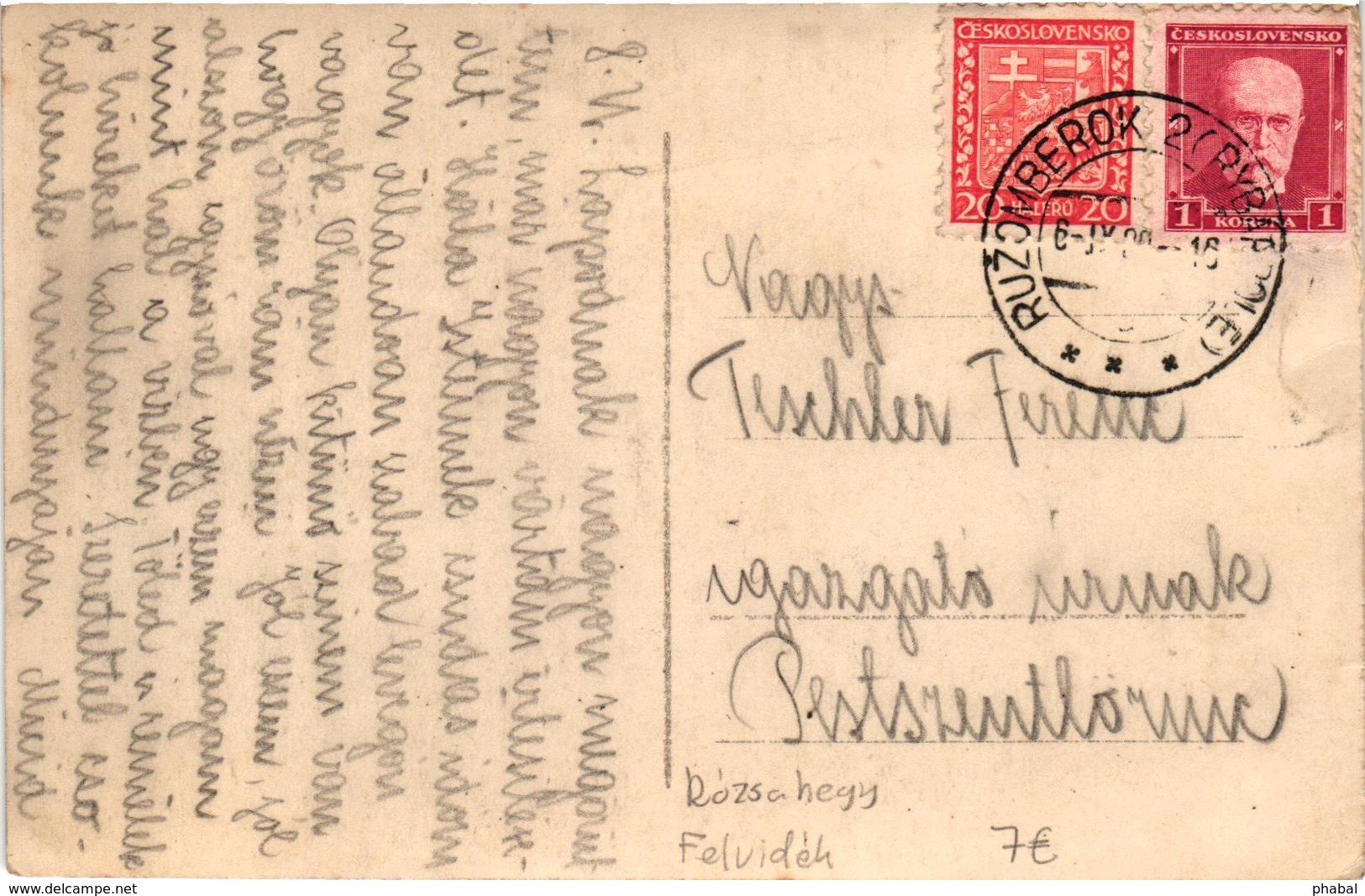 Slovakia, Hungary, Ruzomberok, Rózshegy, Rybárpole, Rybarpolje, Factory, Old Postcard - Slovakia