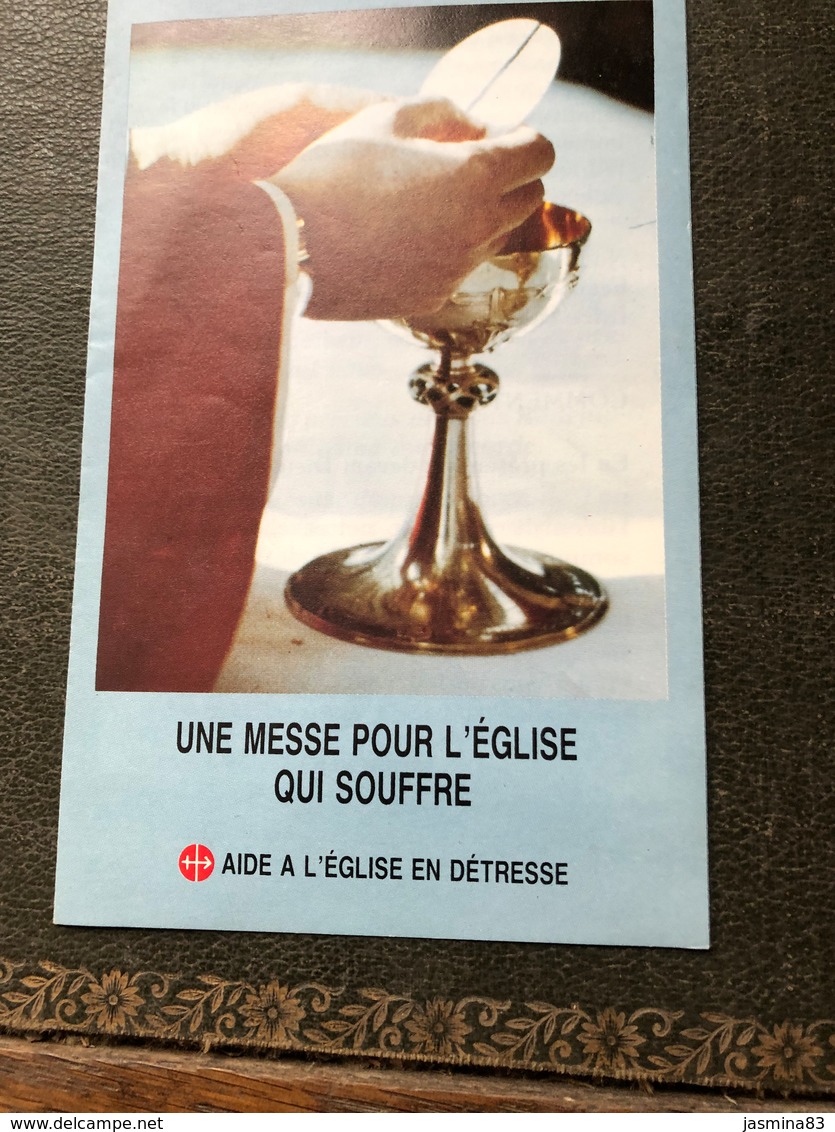 Une Messe Pour L'Eglise Qui Souffre (plaquette De 9,5 Cm Sur 15 Cm) - Religion & Esotérisme