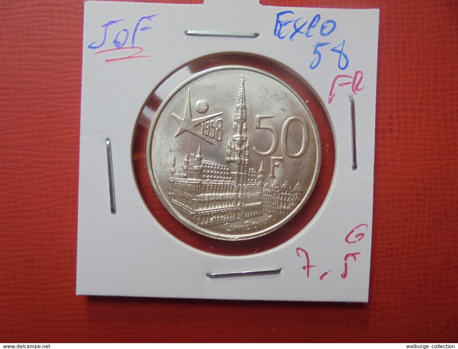 Baudouin 1er. 50 Francs "EXPO 1958" FR. ARGENT. SUPERBE+++ - 50 Francs