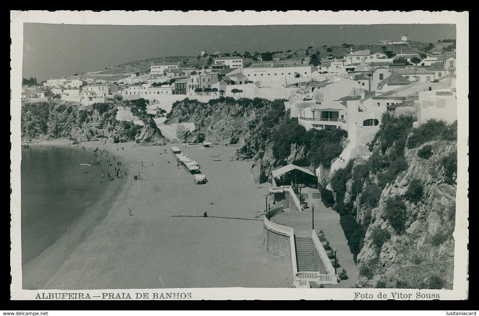 ALGARVE - ALBUFEIRA - Praia De Banhos ( Ed. Vitor Sousa)  Carte Postale - Faro