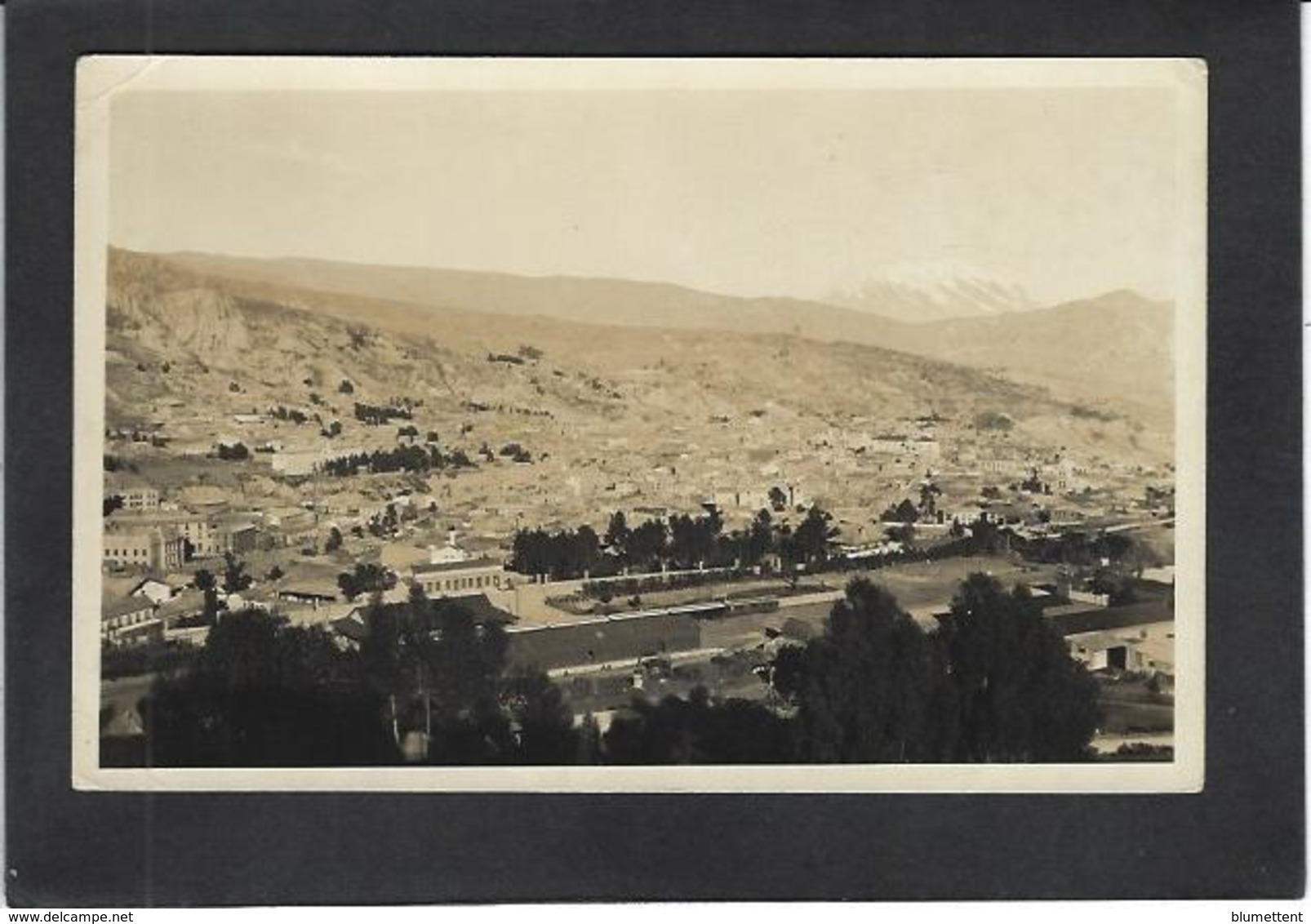 CPA Bolivie Bolivia écrite Carte Photo RPPC La Paz - Bolivia