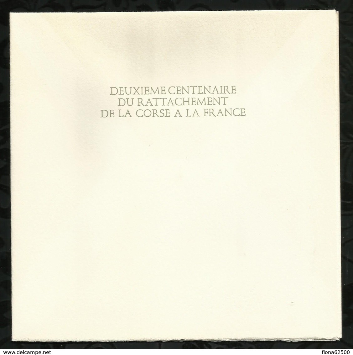 PREMIER JOUR . DEUXIEME CENTENAIRE DU RATTACHEMENT DE LA CORSE A LA FRANCE . 05 OCTOBRE 1968 . AJACCIO . - 1960-1969