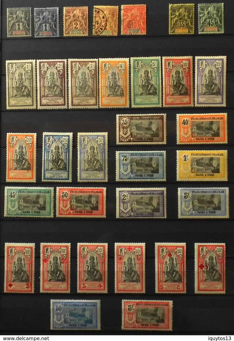 France (ex-colonies & Protectorats) > Inde - 1892-1903 - Collection Neuf*/O - TB - Unused Stamps