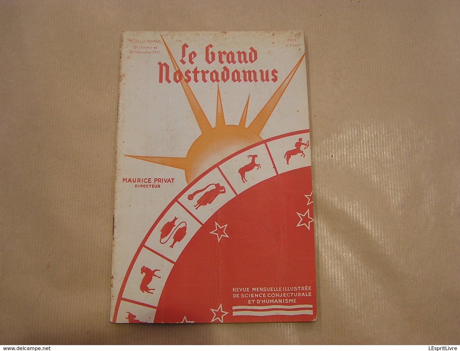 LE GRAND NOSTRADAMUS Revue Mensuelle N° 11 1935 Astrologie Prédictions Astrologue Sciences Occultisme Weygand - 1900 - 1949