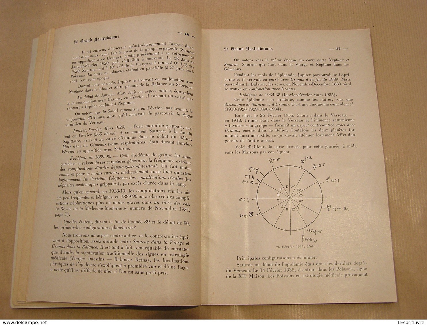 LE GRAND NOSTRADAMUS Revue Mensuelle N° 11 1935 Astrologie Prédictions Astrologue Sciences Occultisme Weygand