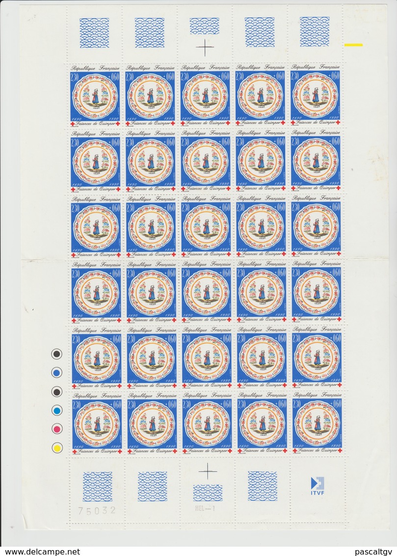 Faciale 13.25 Eur ; Feuille De 30 Tbs à 2.90f N° 2646 (cote 42 Euros) - Feuilles Complètes