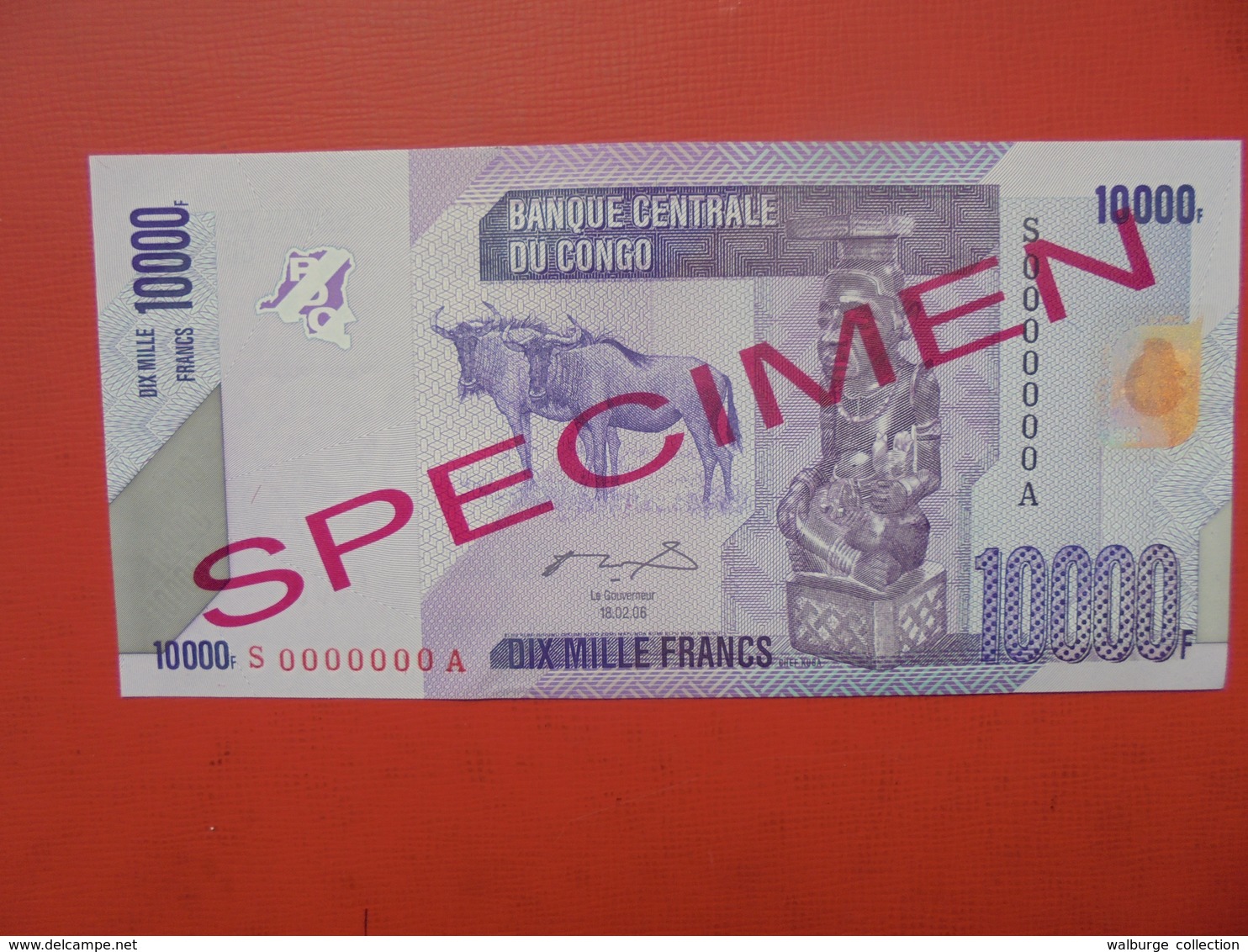 SPECIMEN ! CONGO 10.000 FRANCS 2006 UNC ! - République Démocratique Du Congo & Zaïre