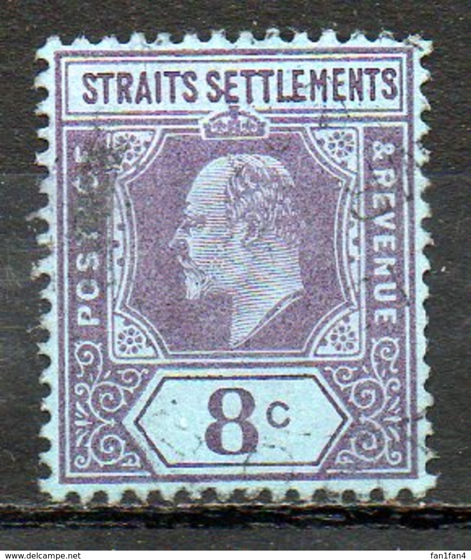 GRANDE BRETAGNE (Ex-cololies) - MALACCA - 1902 - N° 83 - 8 C. Violet S. Bleu - (Edouard VII) - Malacca