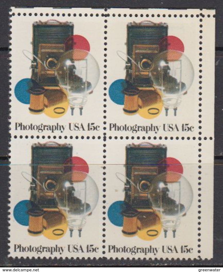 USA 1978 Photography 1v Bl Of 4 ** Mnh (41838A) - Ongebruikt