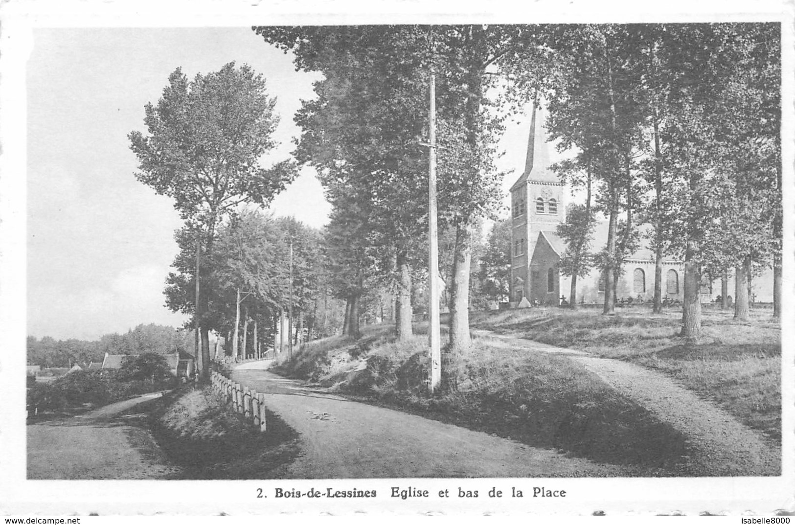 Bois De Lessines  Eglise Et Bas De La Place Lessen      I 5559 - Lessines