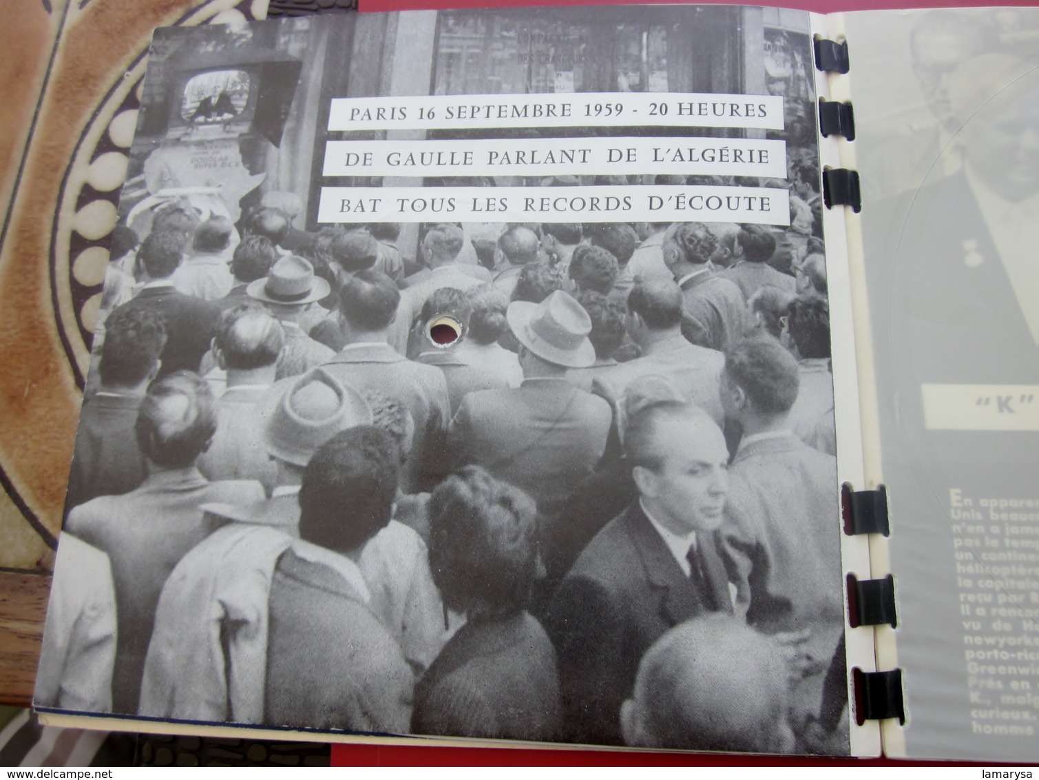 Magazine Sonorama N°12-Oct 1959-Musique Disque Vinyle Format spécial-Dany Saval-Algérie-De Gaulle-Kroutchev Pubs