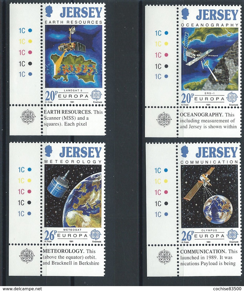 Ile De Jersey N°533/36** (MNH) 1991 - L'Europe Et L'Espace "Europa" - Jersey