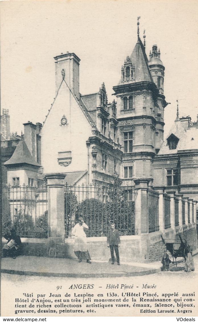 CPA - France - (49) Maine Et Loire - Angers - Hôtel Pincé - Musée - Angers