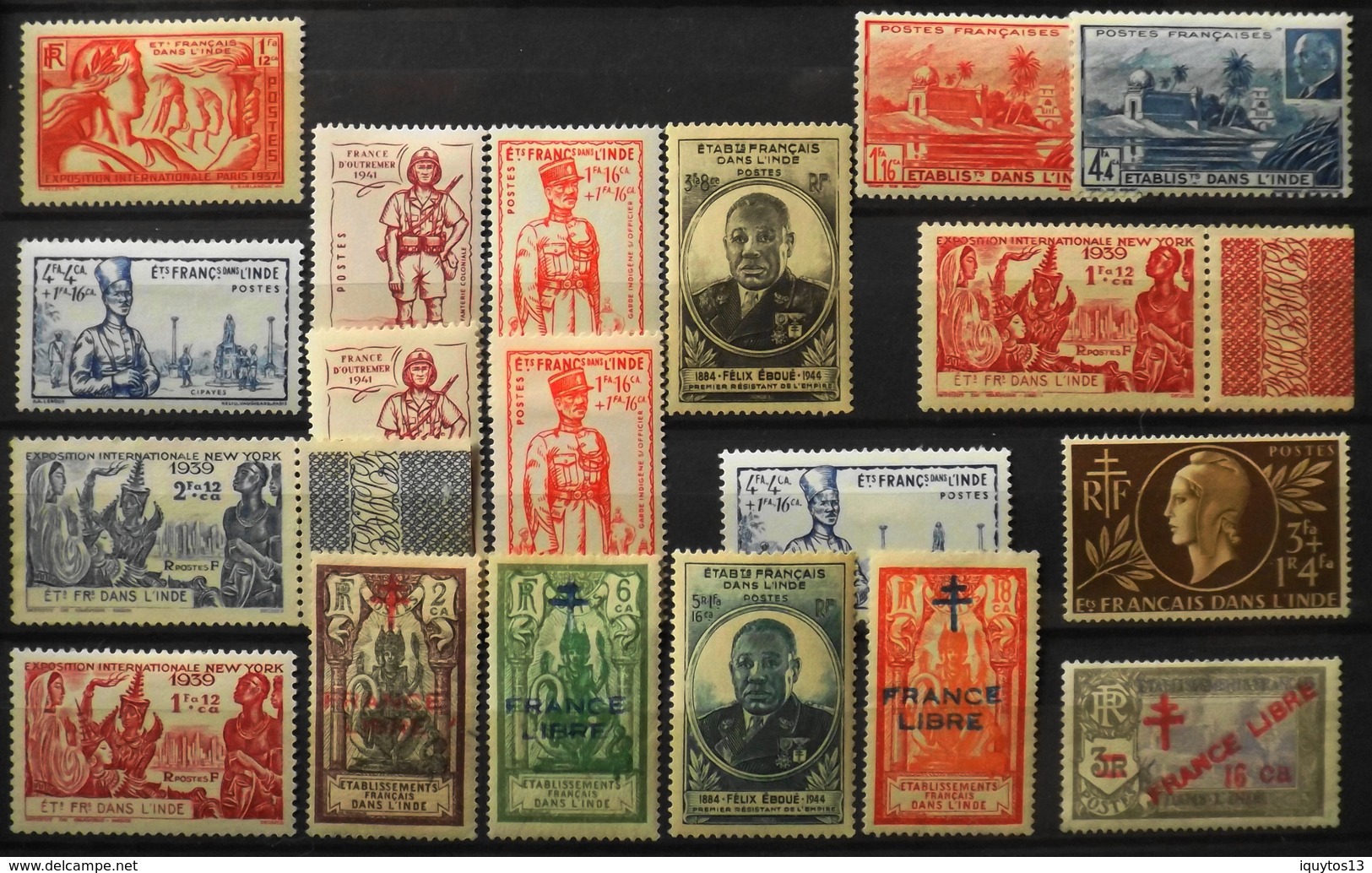 France (ex-colonies & Protectorats) > Inde - Collection Neufs* - TB - Unused Stamps