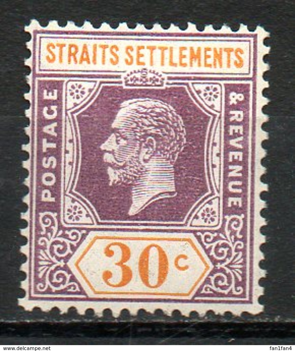 GRANDE BRETAGNE (Ex-cololies) - MALACCA - 1912-13 - N° 146 - 30 C. Violet-brun Et Jaune - (George V) - Malacca
