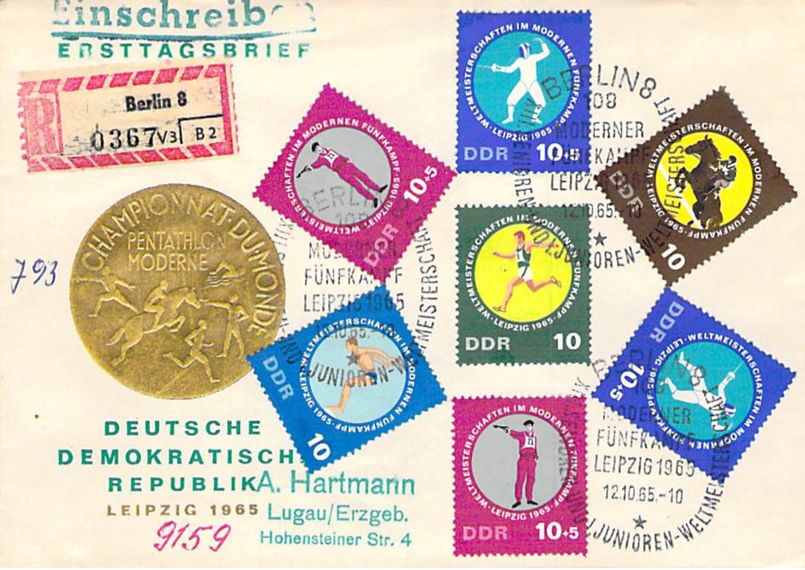 R DDR 1965 FDC  Mi.Nr 1133-37 - Sonstige & Ohne Zuordnung