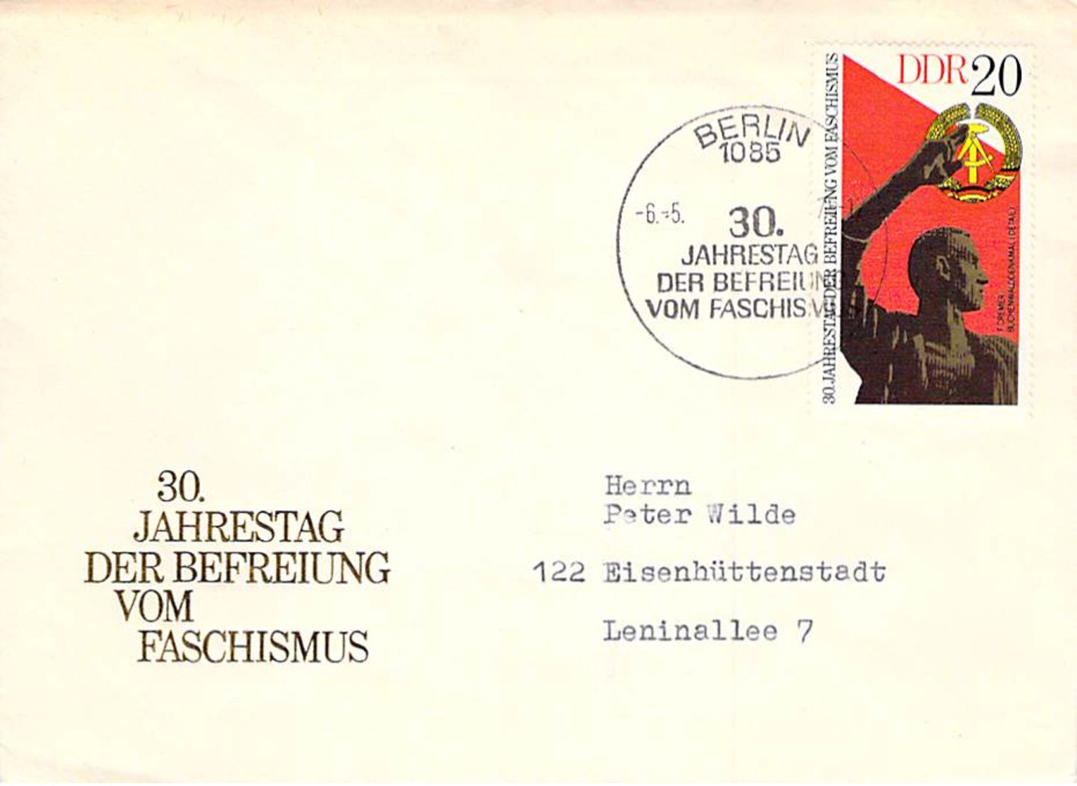 R DDR 1975 FDC  Mi.Nr. 2039 + Block 42 - Sonstige & Ohne Zuordnung