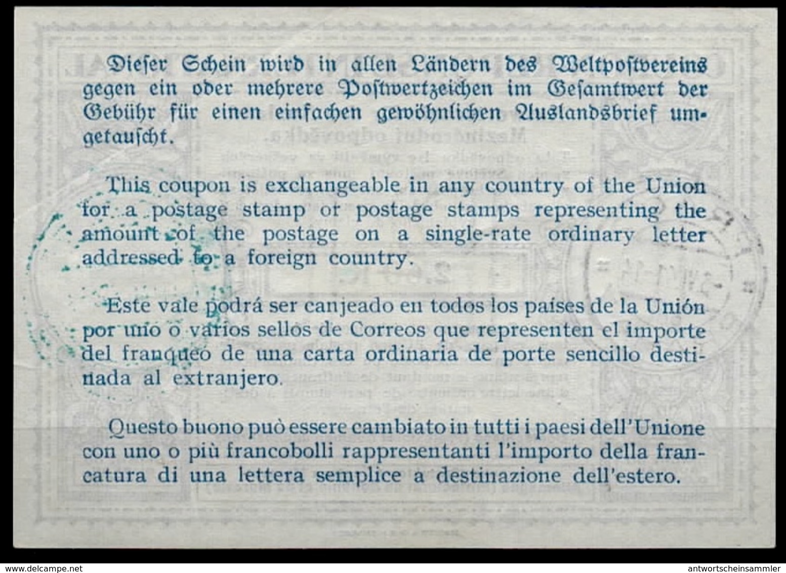 BÖHMEN & MÄHREN London Type XIII  Ms. 2.50 / 2.60 K. International Reply Coupon Reponse Antwortschein IRC IAS O PRAG 3.6 - Besetzungen 1938-45