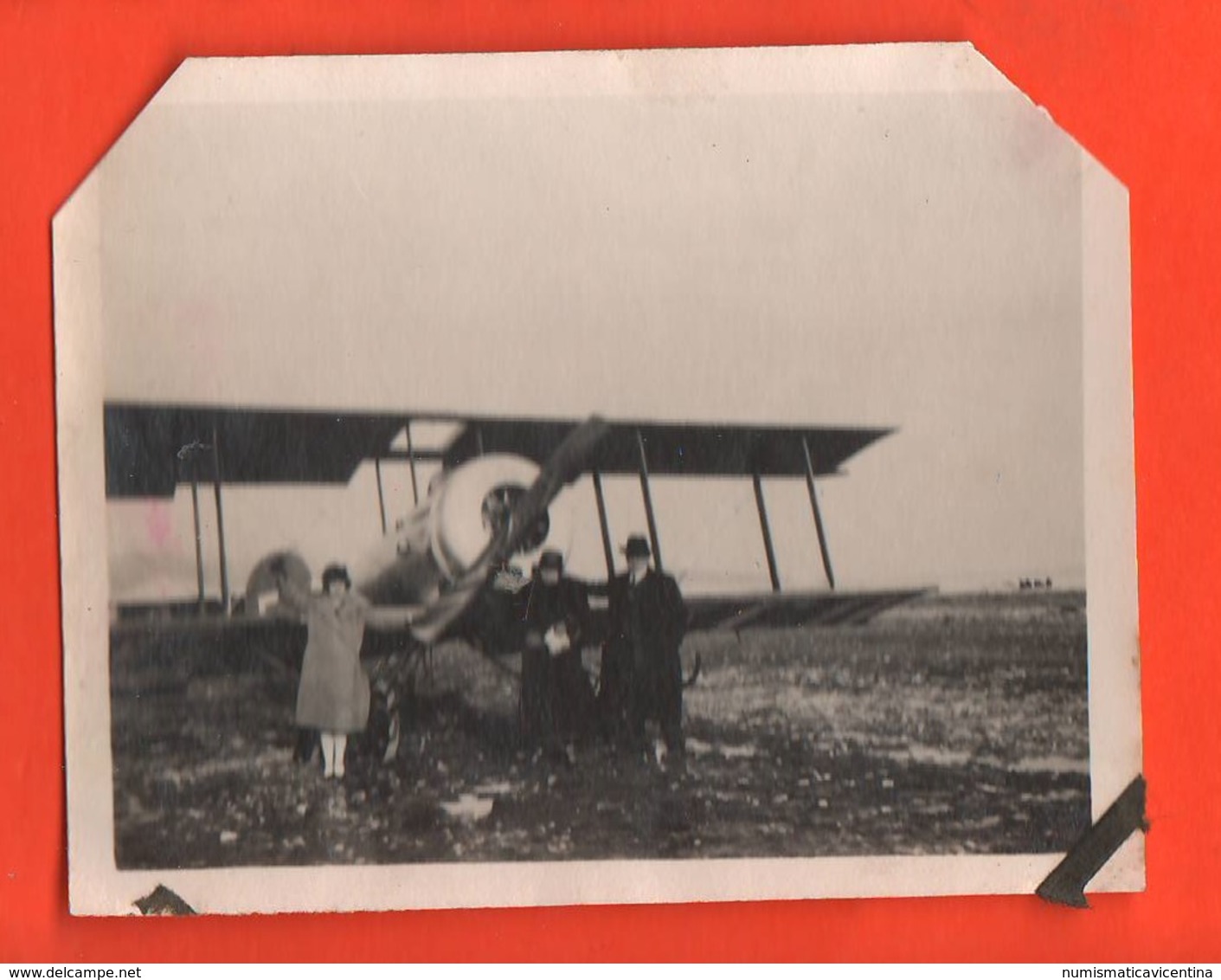 Italia Aereo Biplano Foto Di Posa Anni '20 Avion Flight Biplane - Aviazione