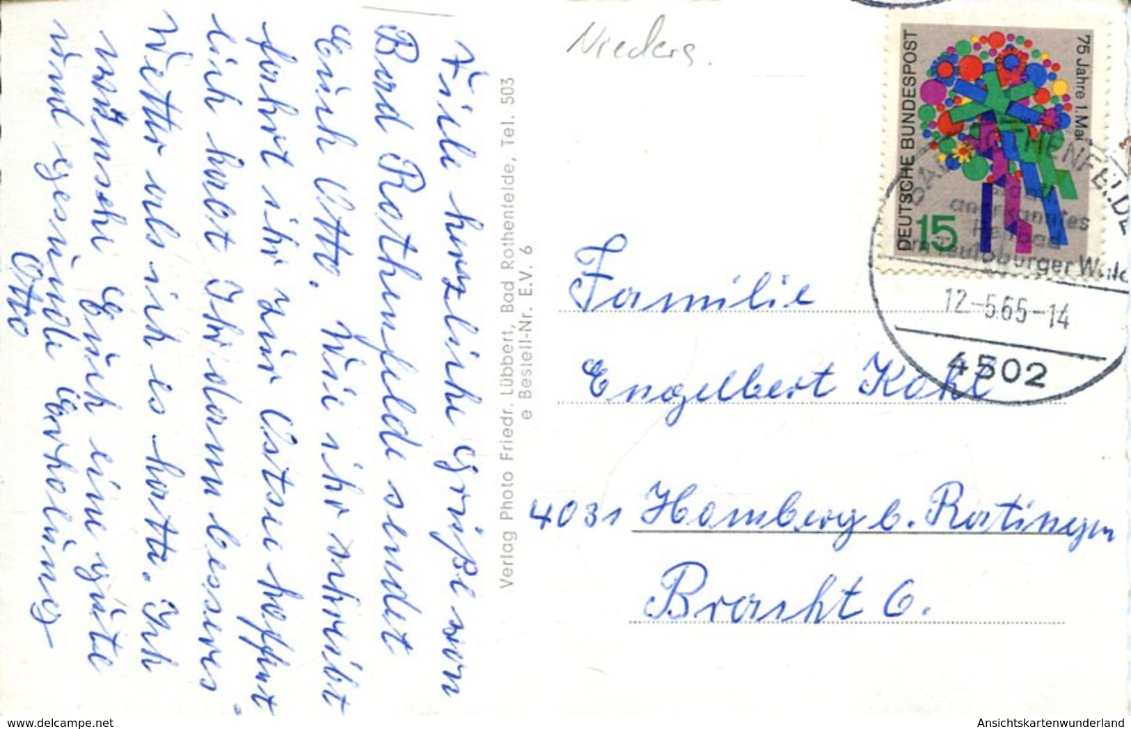 005927  Bad Rothenfelde - Weidtmanshof  1965 - Bad Rothenfelde
