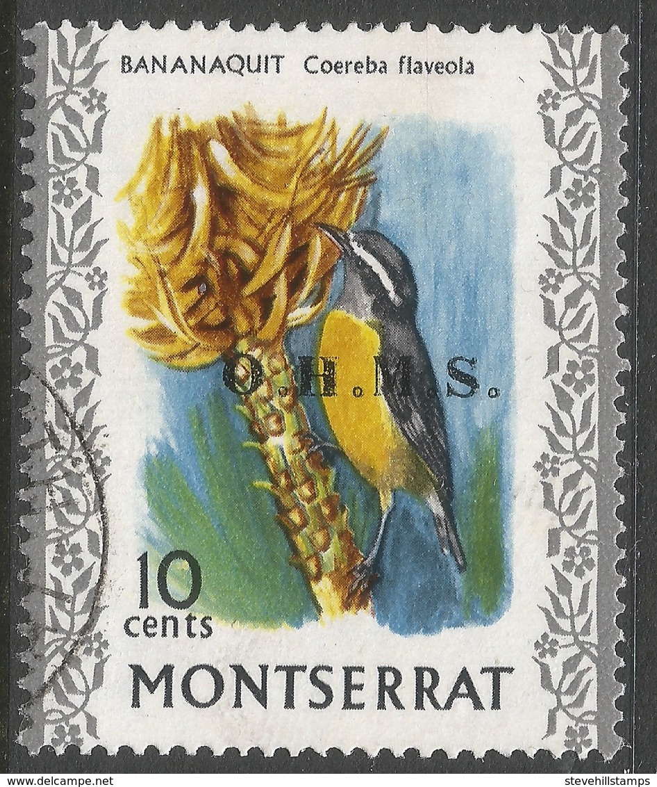 Montserrat. 1976 Official. 10c Used. SG O2 - Montserrat