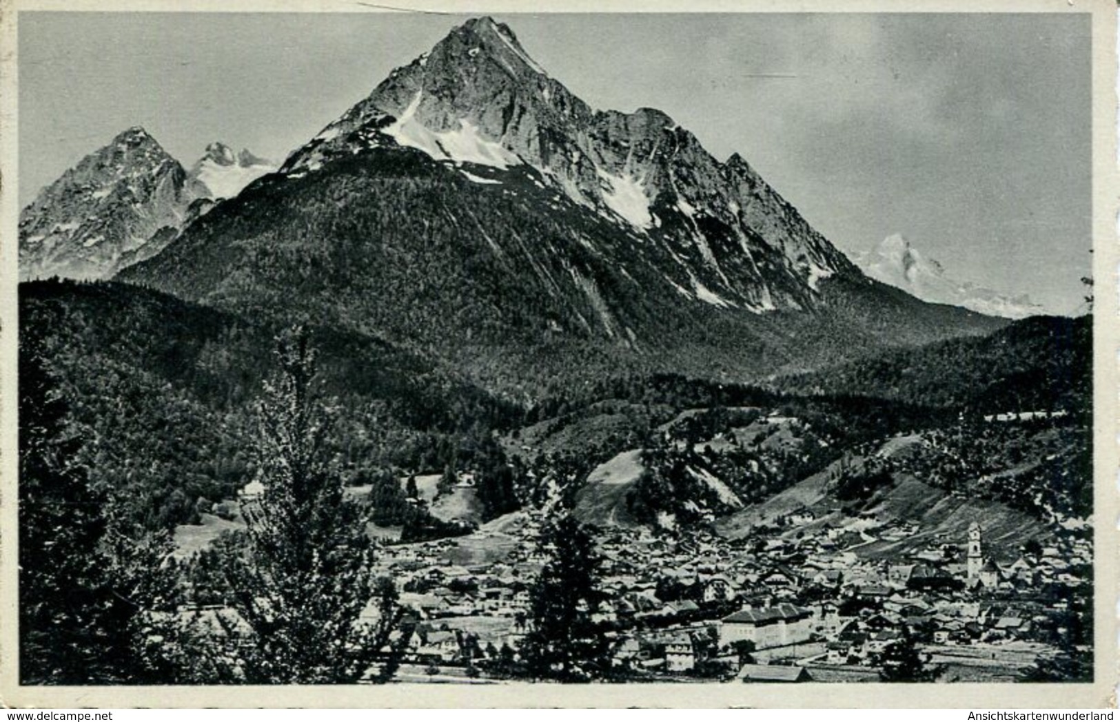 005931  Mittenwald Mit Wetterstein Und Alpspitze - Mittenwald