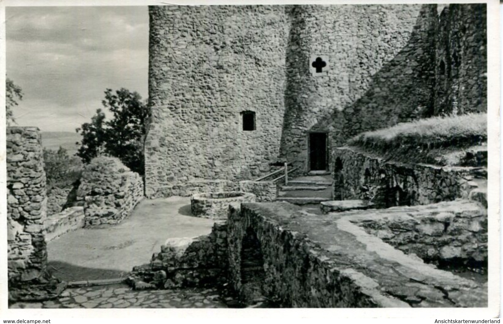 005934  Burg Frauenstein - Innerster Hof  1961 - Frauenstein (Erzgeb.)