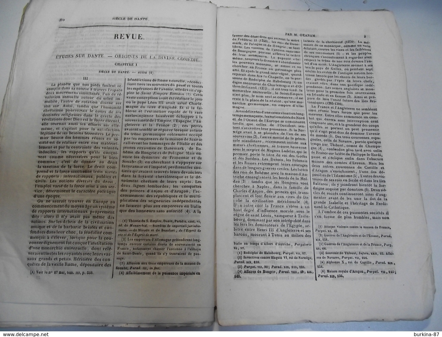 L' UNIVERSITE CATHOLIQUE , 1837, N° 23 , 70 pages environ, revue