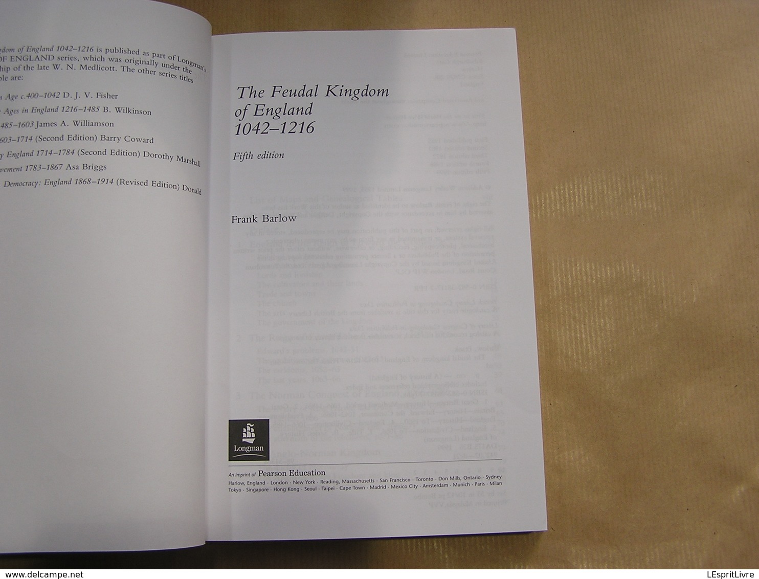 THE FEUDAL KINGDOM OF ENGLAND 1042 1216 History Médiéval King Anglo Saxon Norman Angleterre Moyen Age War Guerre Normand - Europe