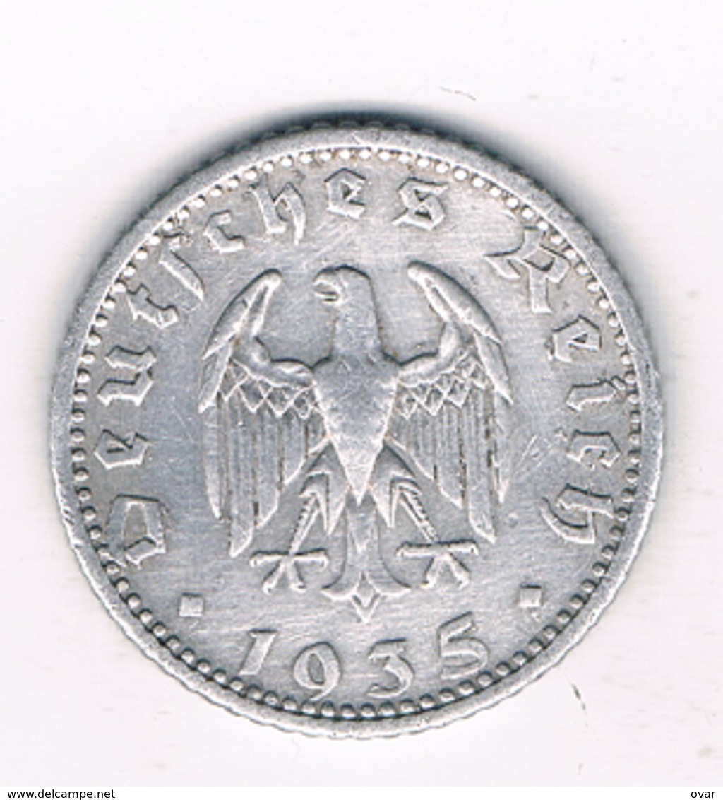 50 PFENNIG  1935 F   DUITSLAND 1306/ - 50 Reichspfennig