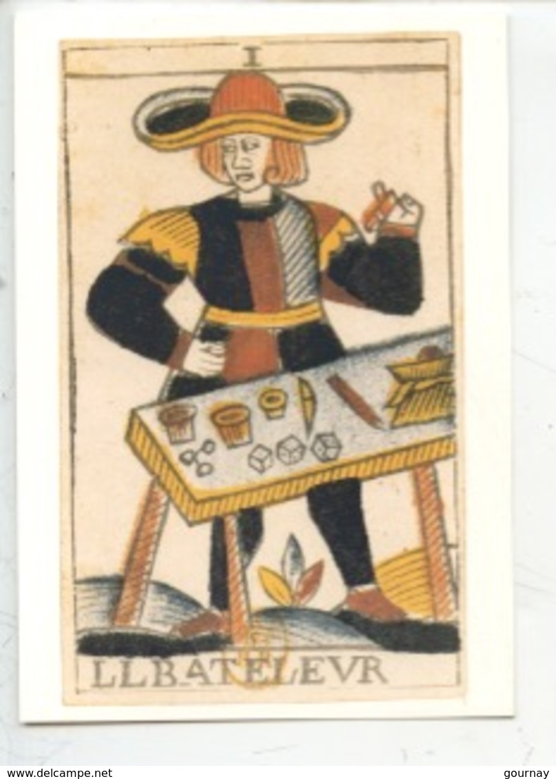 Tarot De Jean Noblet : Le Bateleur (paris XVIIè S.) BN Est Kh 34 Rés I (cp Vierge) - Carte Da Gioco