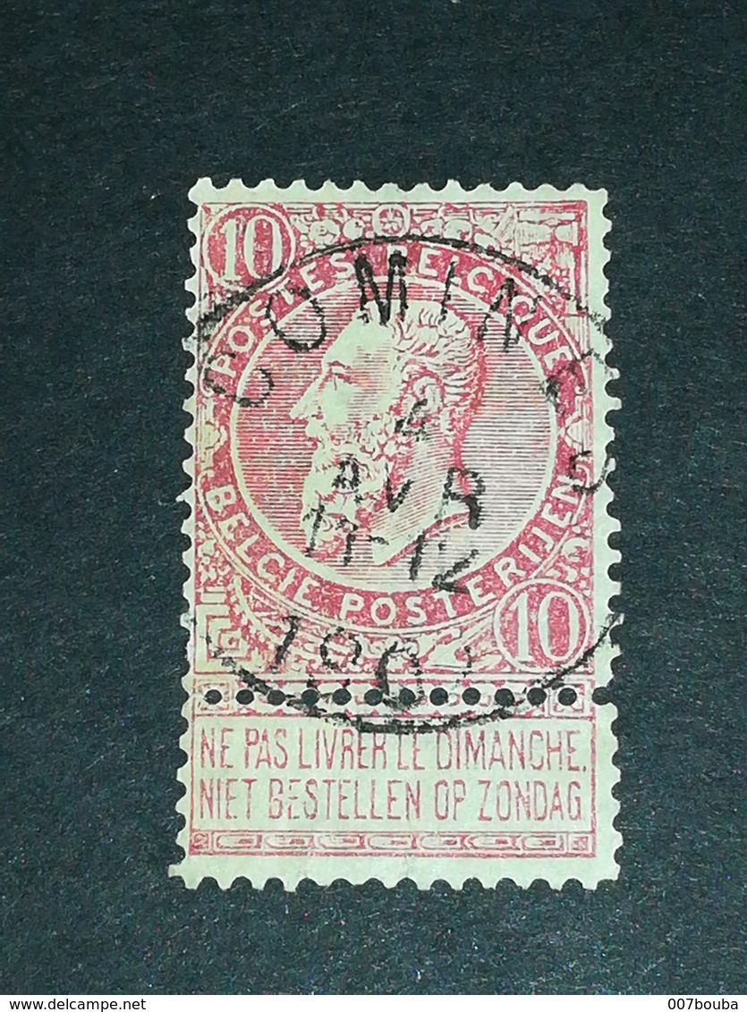 COB N °58 Oblitération Comines 1902 - 1893-1900 Fine Barbe