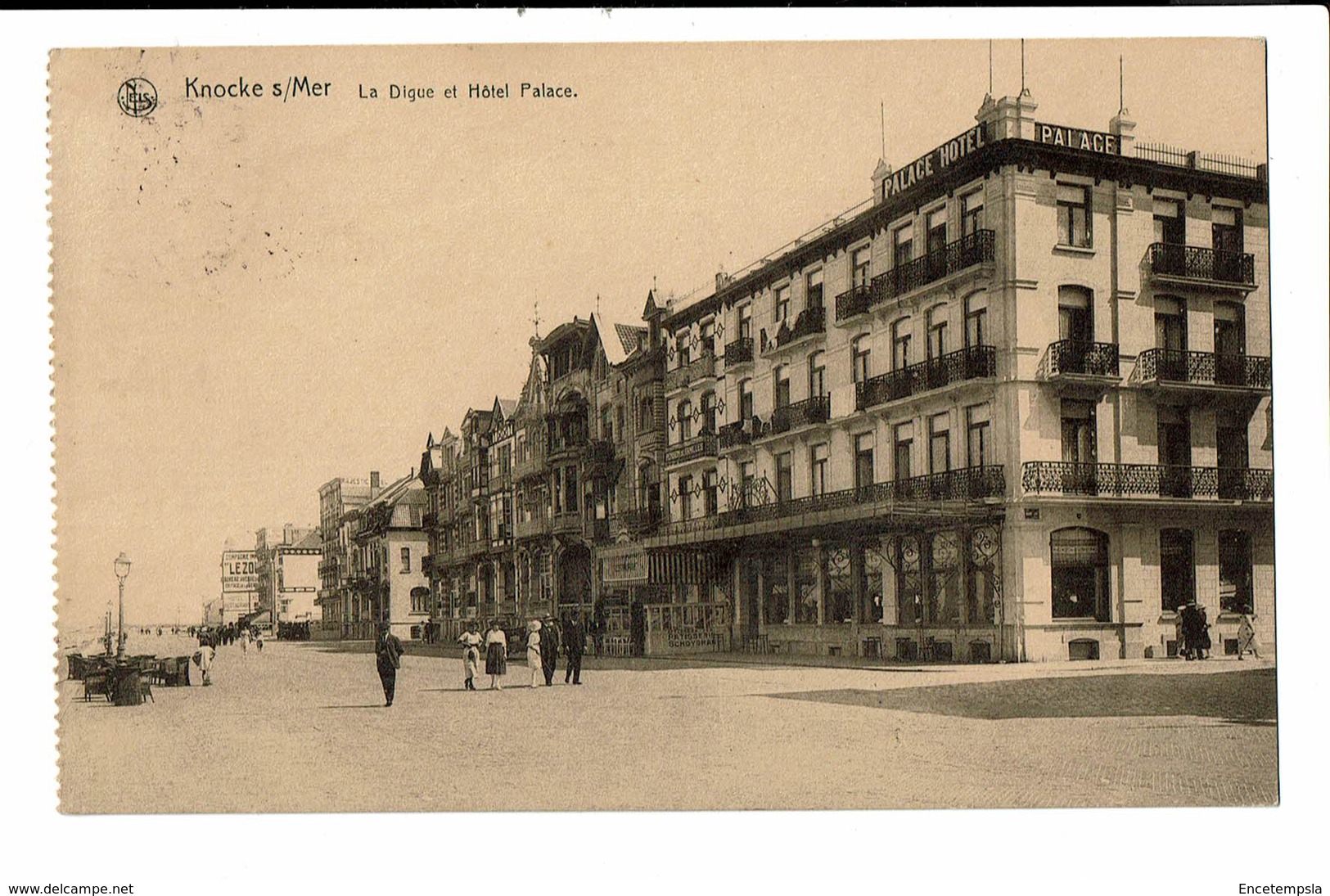 CPA - Carte Postale -Belgique -Knocke - Hôtel Palace Et La Digue-1924 --VM555 - Knokke