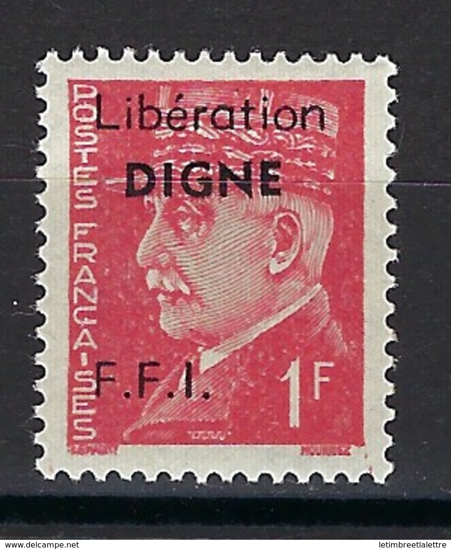 France, Libération, Digne, N° 8 ** TB Signé - Libération