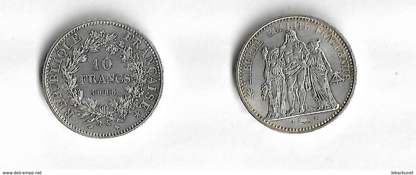 Pièce 10 Francs Argent  1965 - Autres & Non Classés