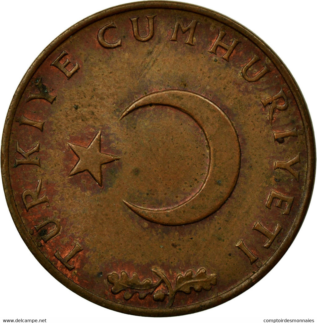 Monnaie, Turquie, 10 Kurus, 1970, TB+, Bronze, KM:891.2 - Turquie