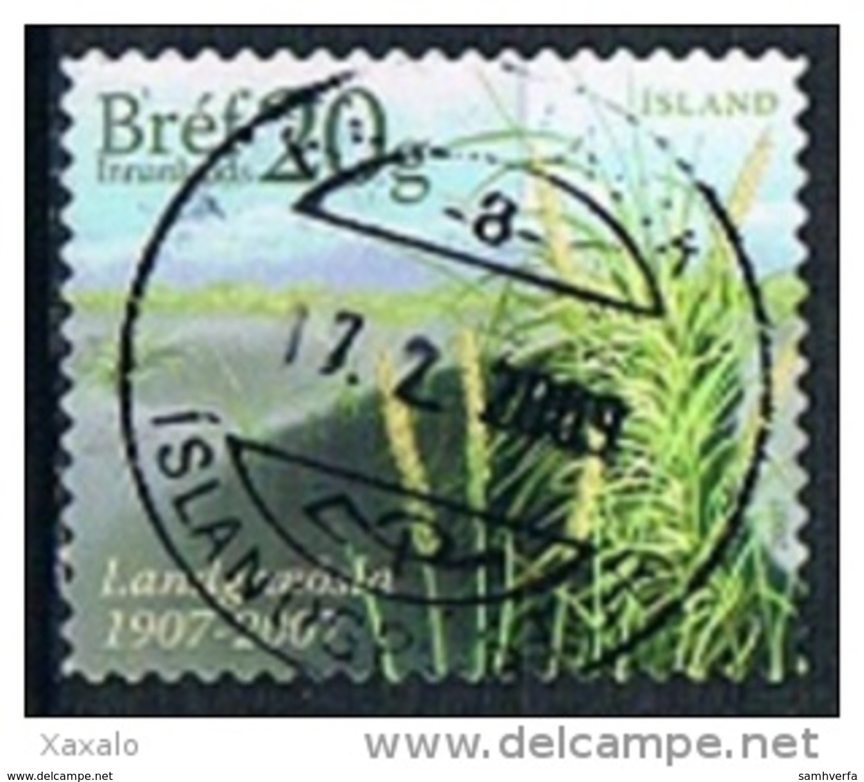 Iceland 2007 - The 100th Anniversary Of The Soil Conservation Service - Adhesive - Usados