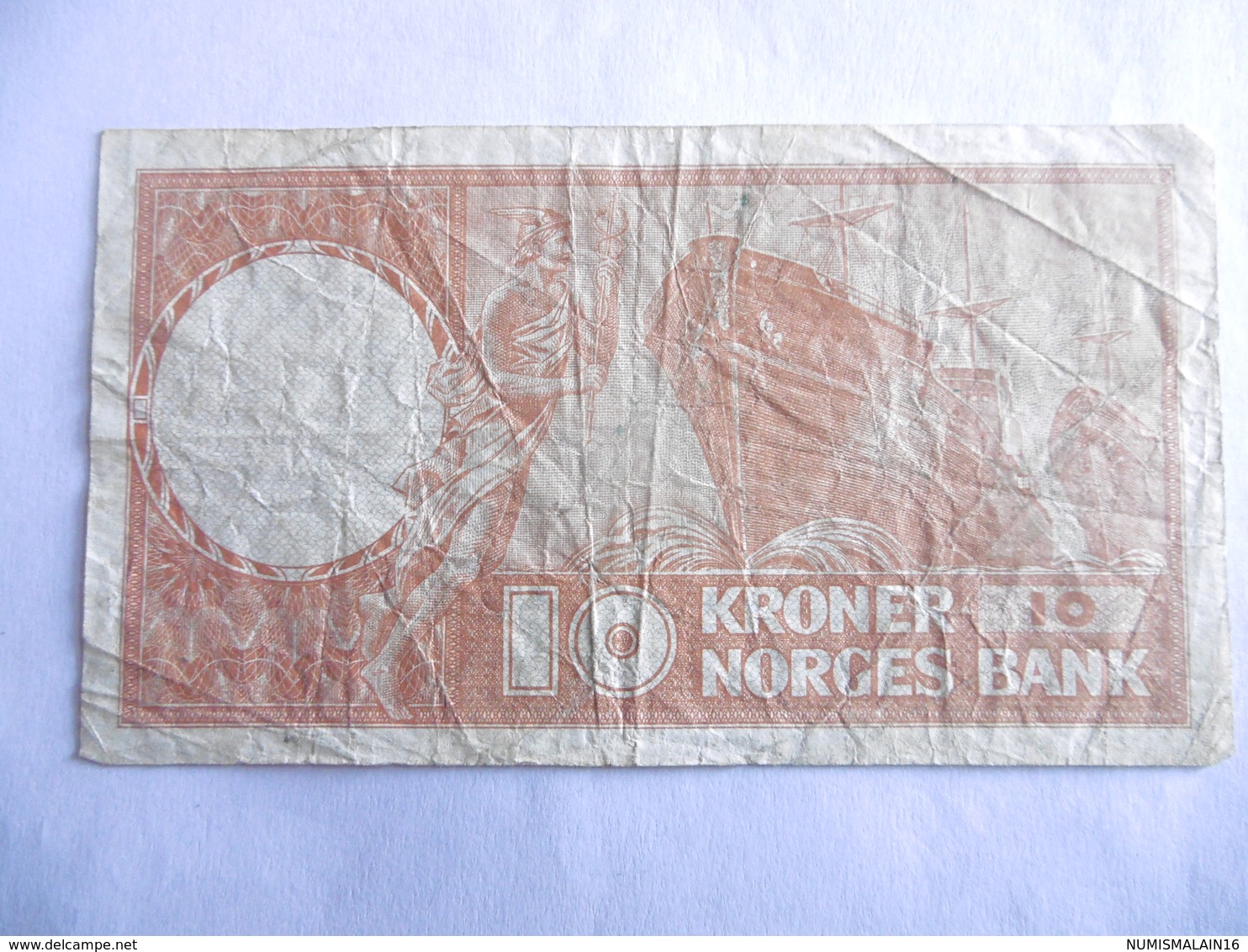 NORVEGE-BILLET 10 KRONER-1968-etat B-CIRCULE - Norvège