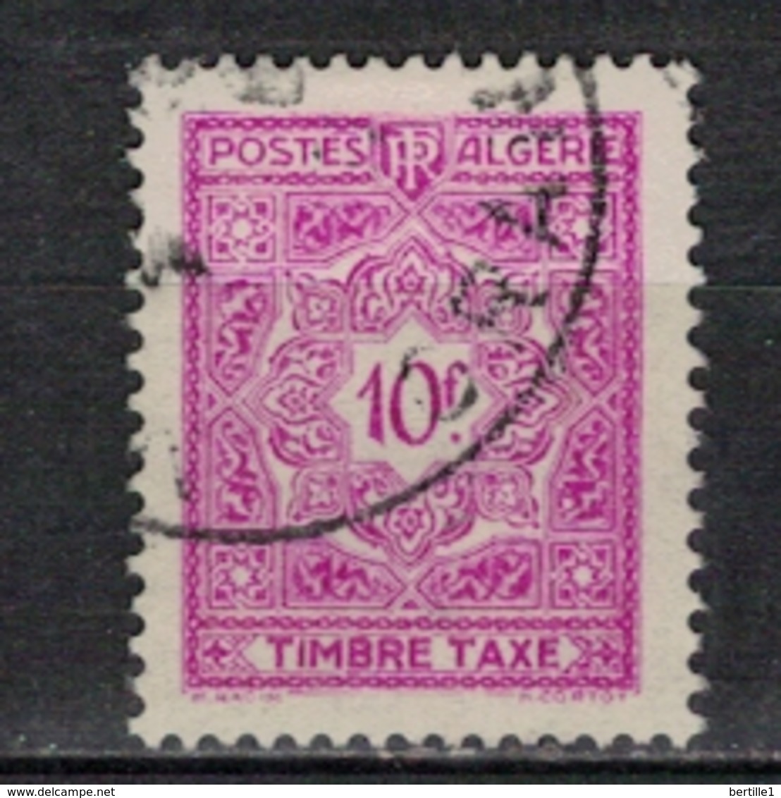 ALGERIE        N°  YVERT    TAXE   43  OBLITERE       ( O   2/51 ) - Timbres-taxe