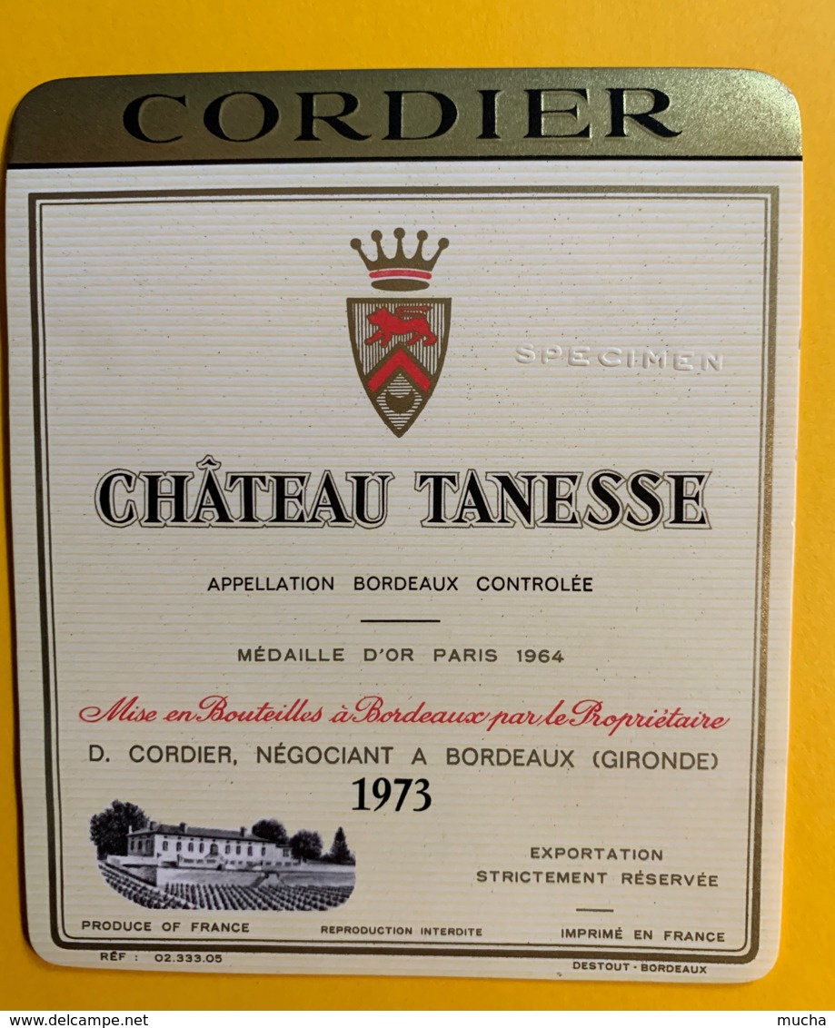 9999 - Château Tanesse 1973 - Bordeaux