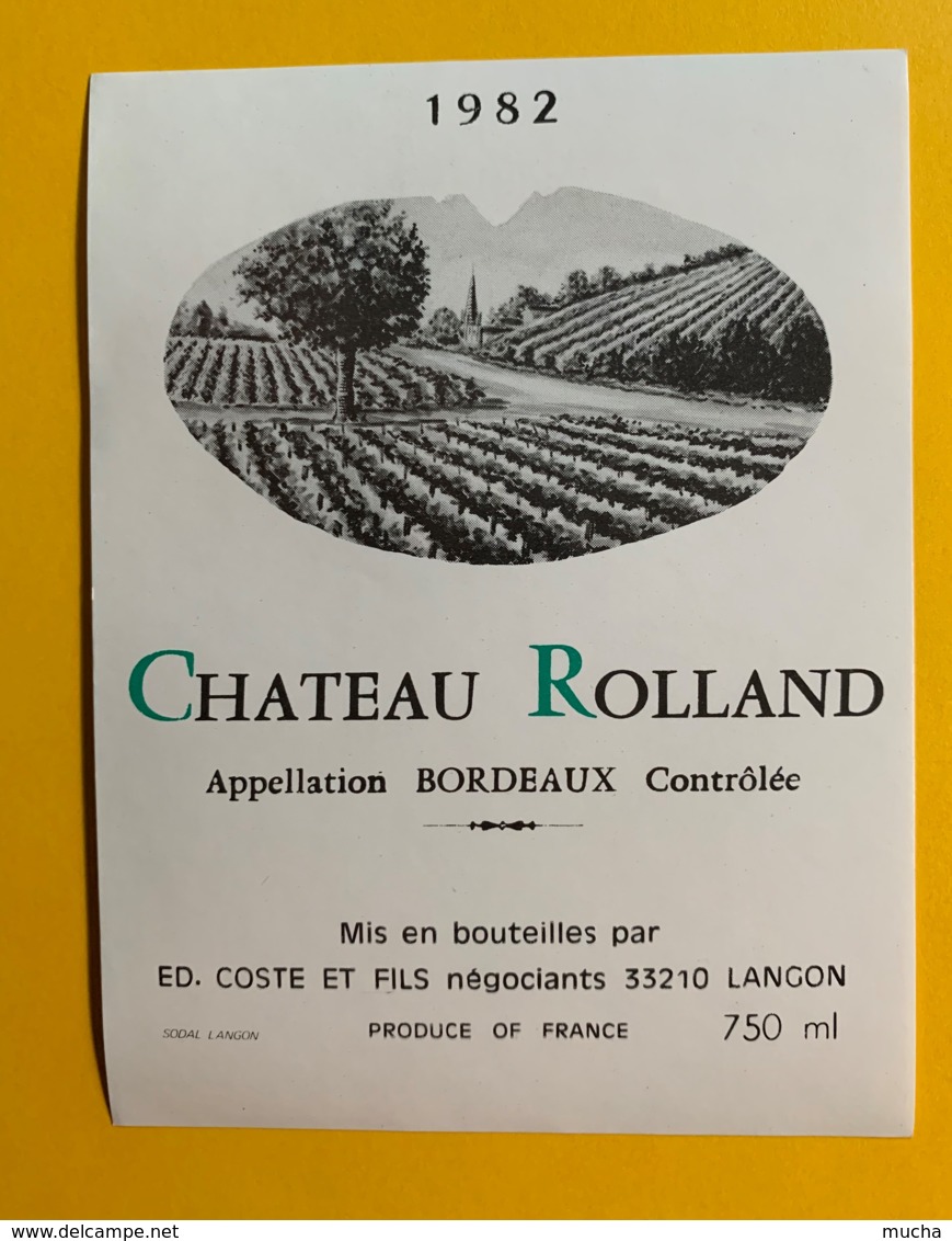 10002 - Château Rolland 1982 - Bordeaux