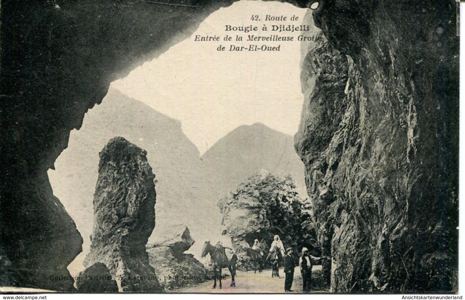 005954  Route De Bougie à Djidjelli - Entrée De La Merveilleuse Grotte De Dar-El-Oued  1925 - Sonstige & Ohne Zuordnung