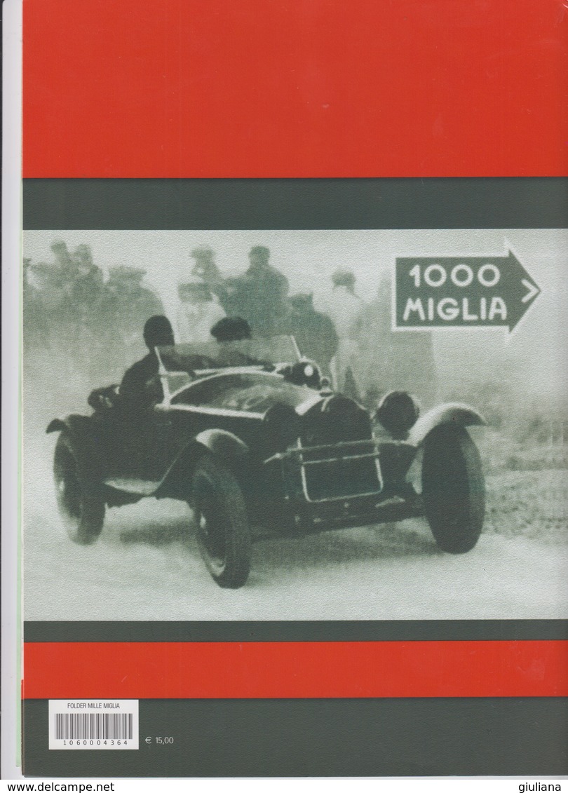 Italia Rep. 2009 - Folder Di 4 Pagine " MILLE MIGLIA, BRESCIA-ROMA-BRESCIA" - Automovilismo