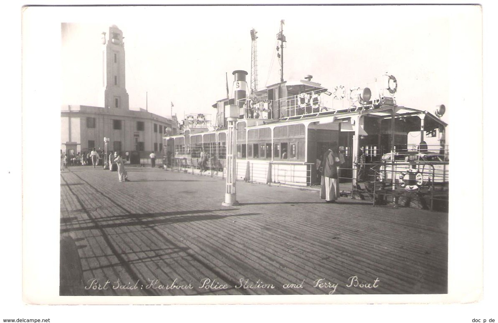 Egypt - Port Said - Harbour Police Station And Ferry Boat - Old View - Port Said