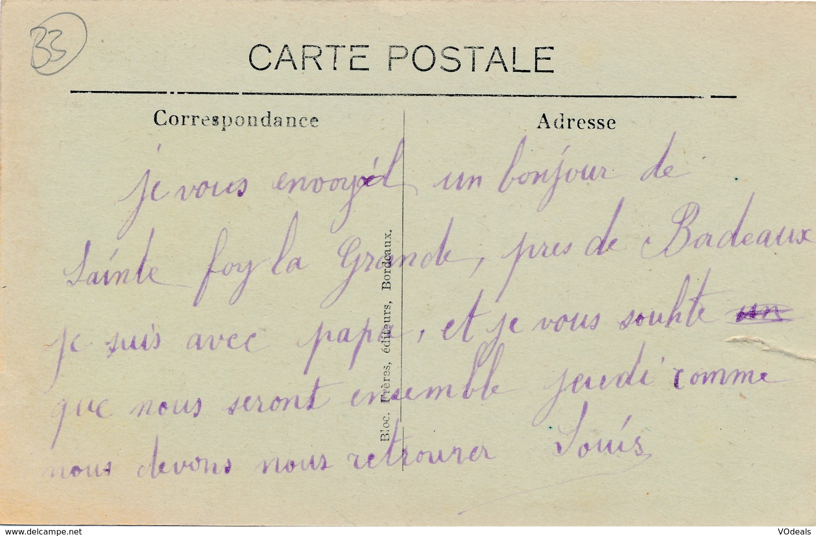 CPA - France - (33) Gironde - Sainte-Foy-la-Grande - Château Richelieu - Autres & Non Classés