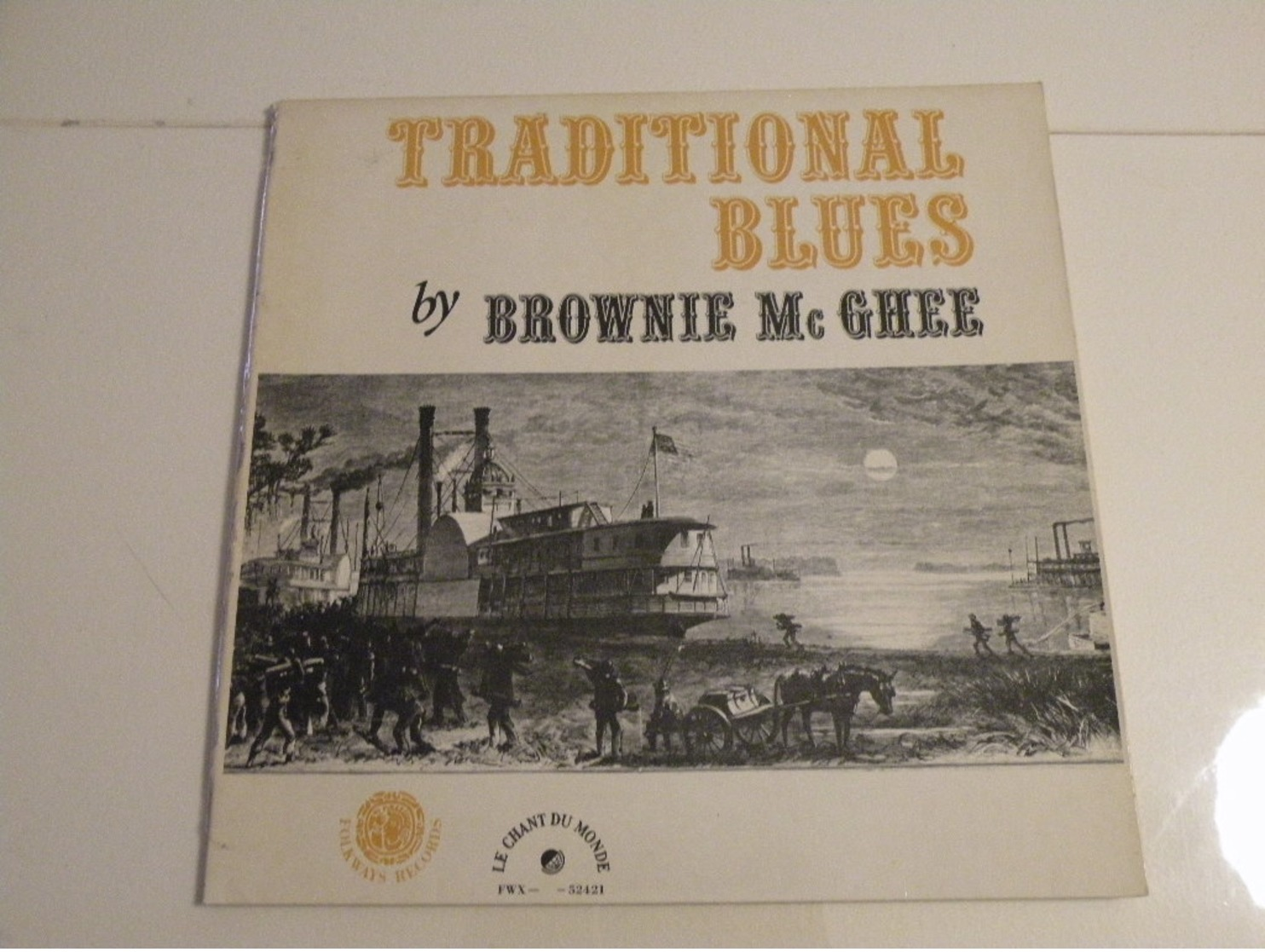 Traditional Blues By Brownie Mc Ghee - (Titres Sur Photos) - Vinyle 33 T LP (Le Chant Du Monde) - Blues