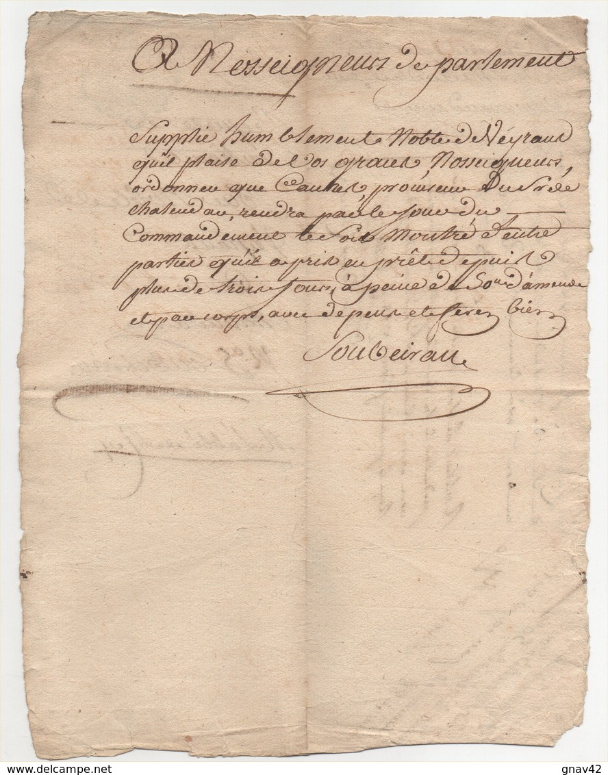 Vieux Papier 1788 - Manuscrits